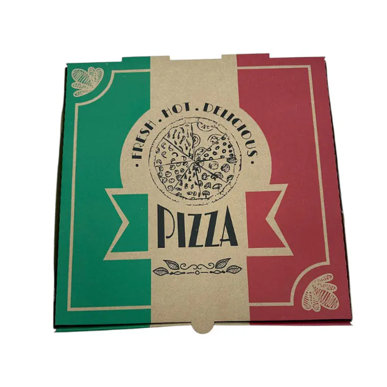 Caja Pizza Pequeña Italia 25cmx25cm x 50 Unidades 3
