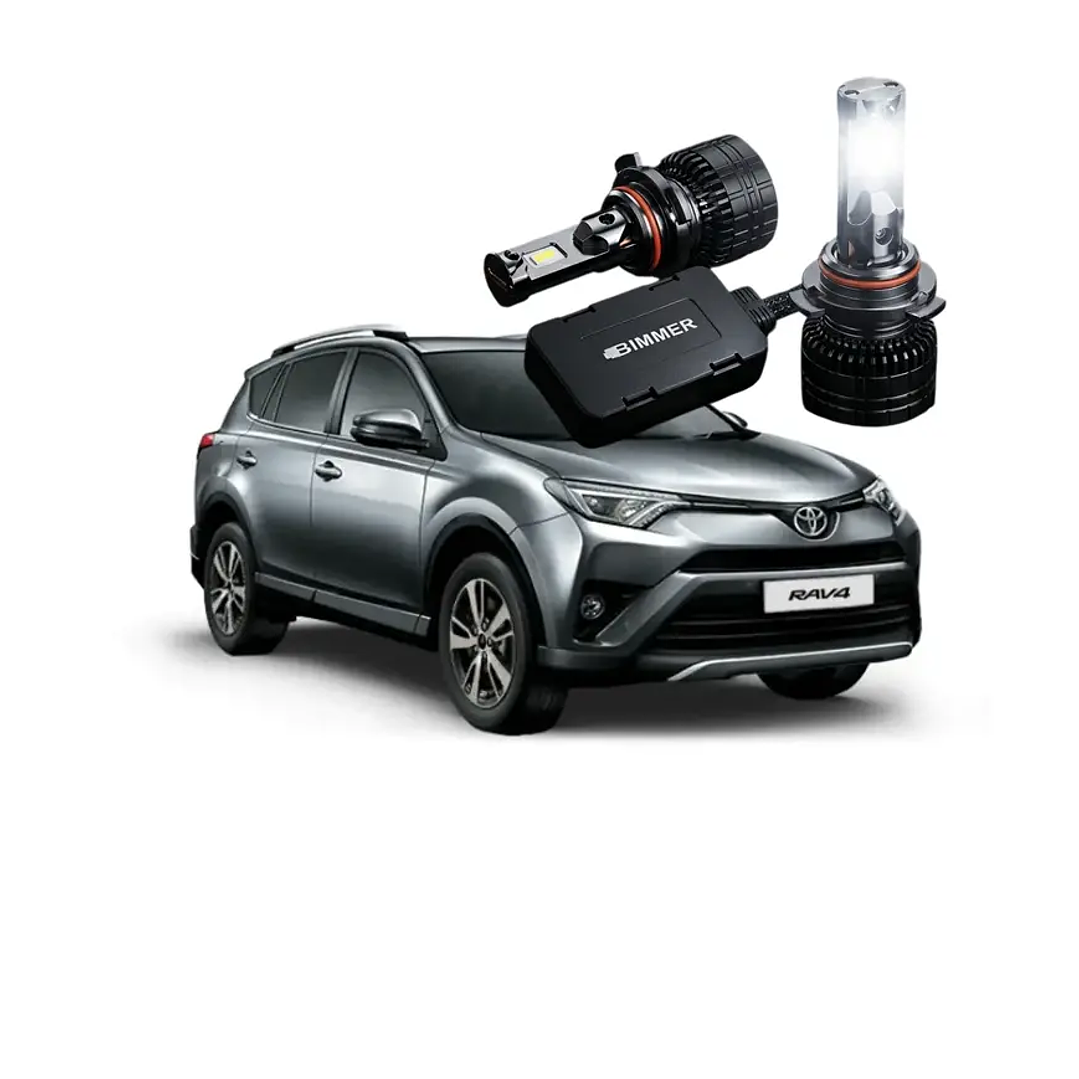 Toyota Rav4 Kit Led Baja Alta Ampolletas Canbus Proyector no 360 Bimmer 1