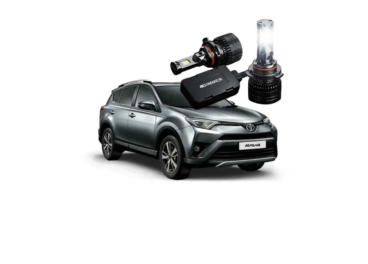Toyota Rav4 Kit Led Baja Alta Ampolletas Canbus Proyector no 360 Bimmer 1