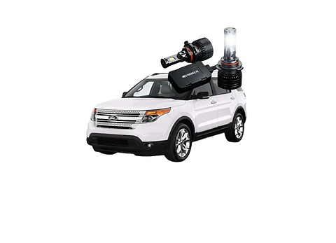 Ford Explorer Ampolletas Led Luz Baja Y Alta No Error Blanco Led