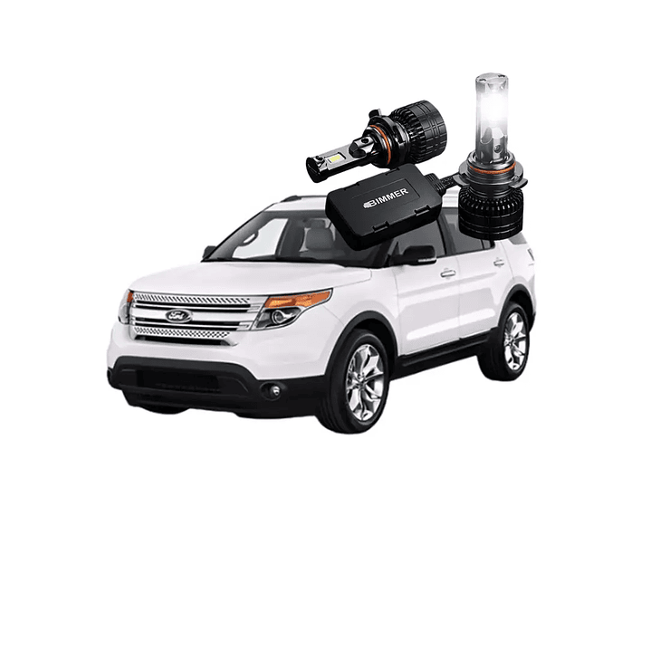 Ford Explorer Ampolletas Led Luz Baja Y Alta No Error Blanco Led 1