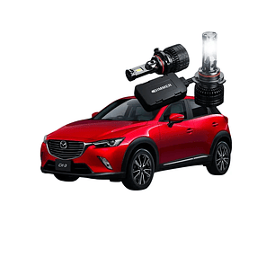 Mazda Cx-3 Ampolletas Led Baja Y Alta Canbus Blanco Alta Luminosidad Cx3