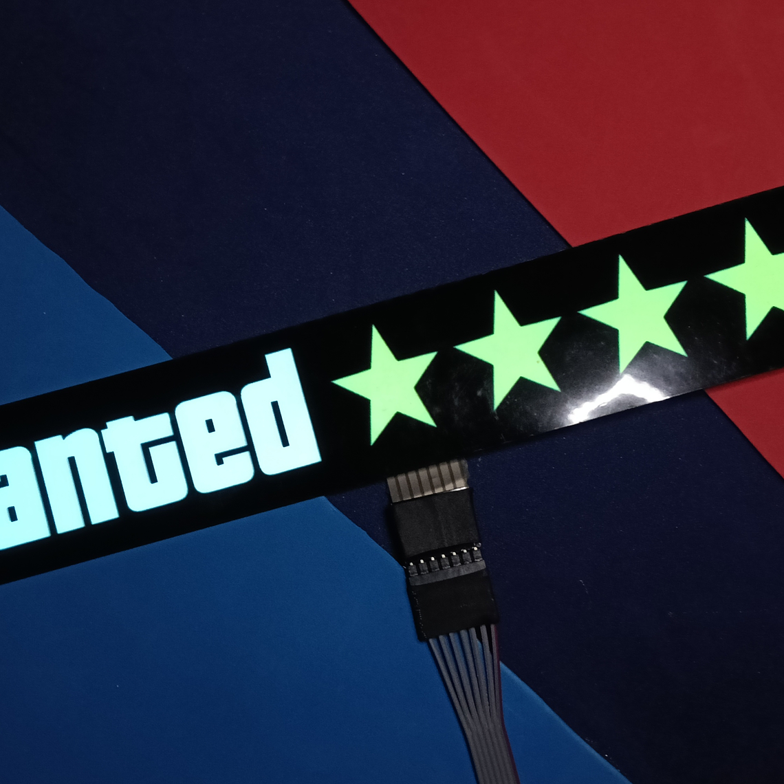 Placa iluminada Wanted  1