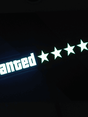 Placa iluminada Wanted 