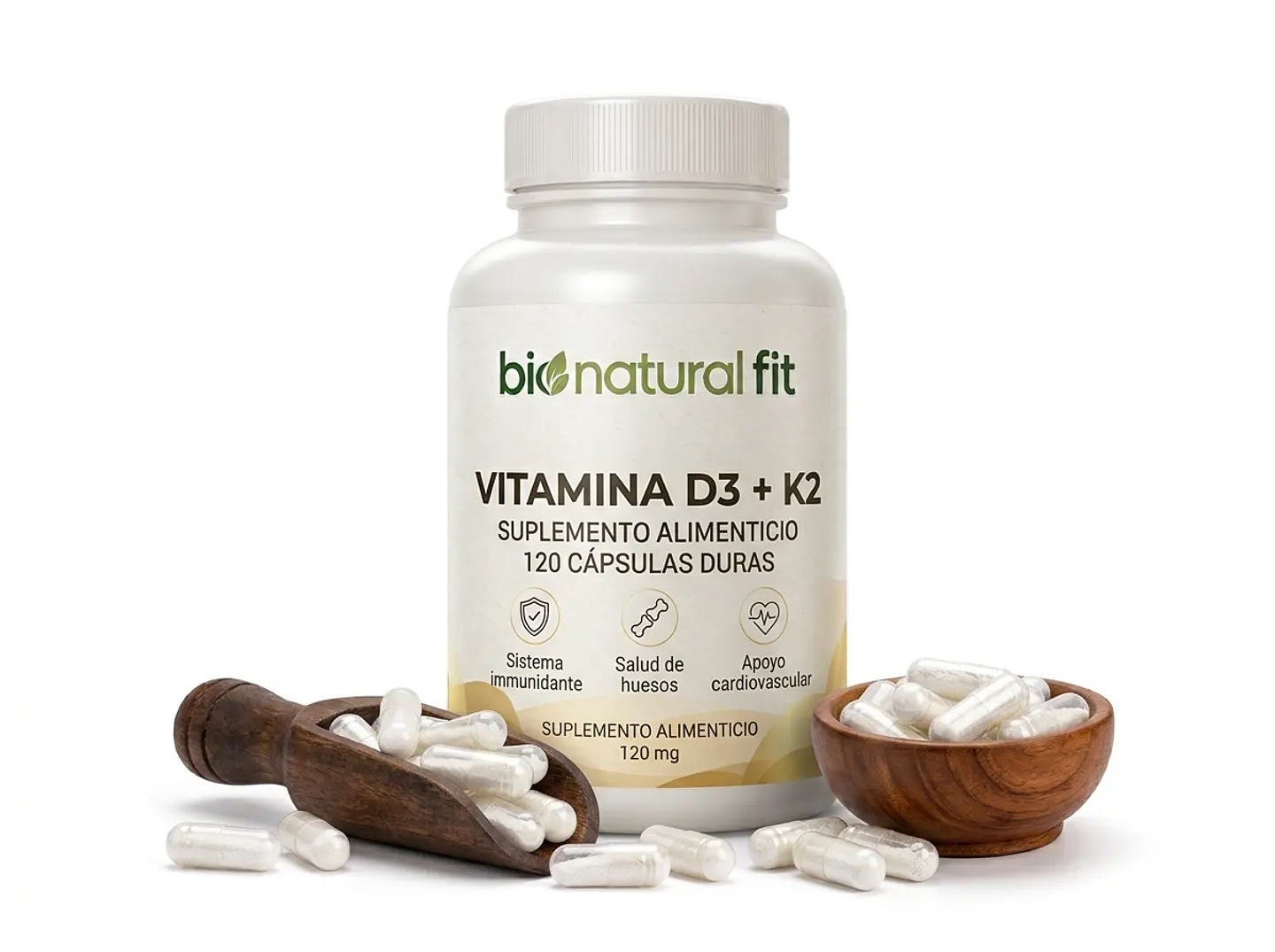Vitamina D3 + K2 1