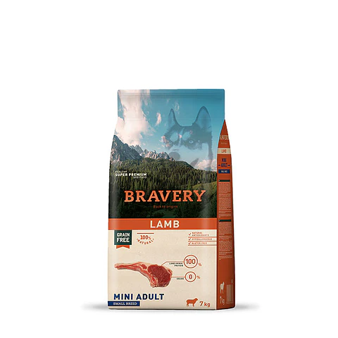 Bravery Lamb Mini Adult alimento para perro