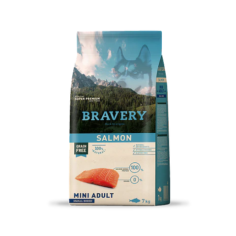Bravery Salmon Mini Adult alimento para perro