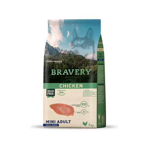 Bravery Chicken Mini Adult alimento para perro