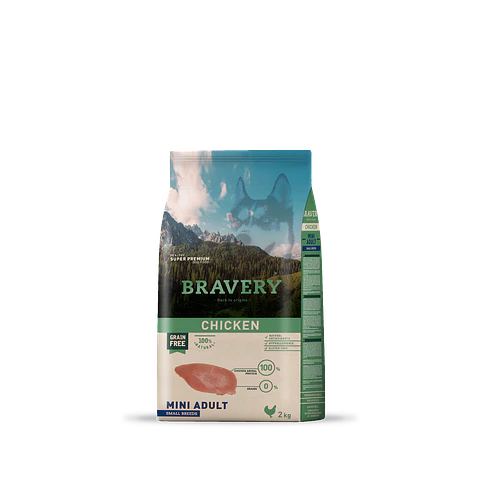 Bravery Chicken Mini Adult alimento para perro