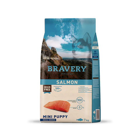 Bravery Salmon Mini Puppy alimento para perro