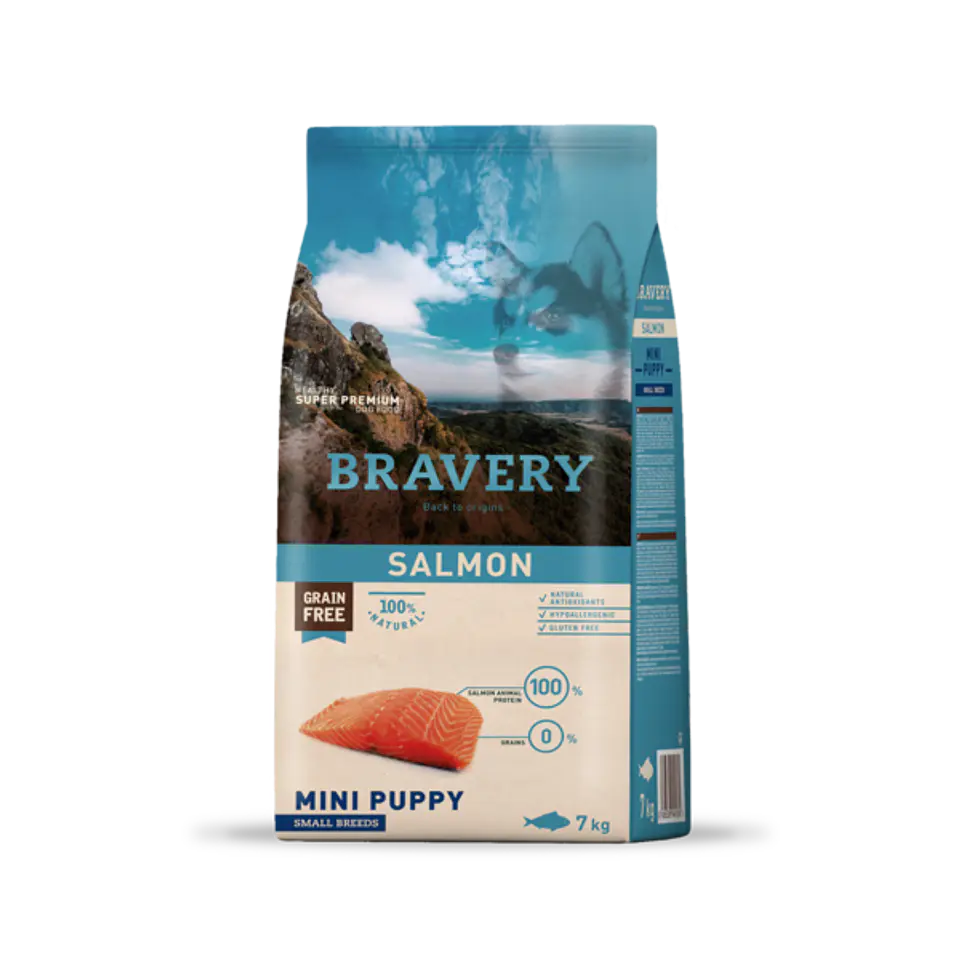 Bravery Salmon Mini Puppy alimento para perro 2