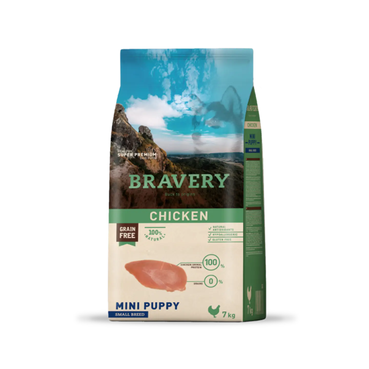 Bravery Chicken Mini Puppy alimento para perro 2