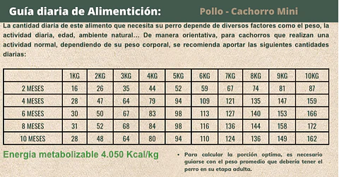 Bravery Chicken Mini Puppy alimento para perro