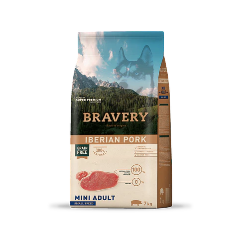 Bravery Iberian Pork Mini Adult alimento para perro