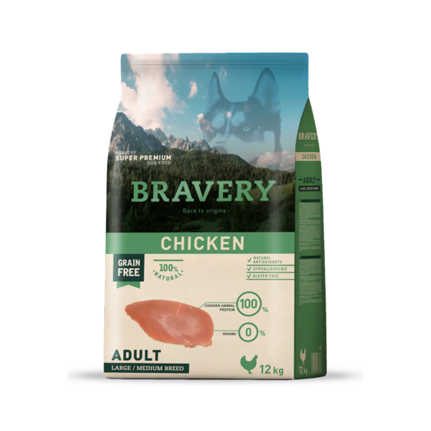 Bravery Chicken Adult alimento para perro 2