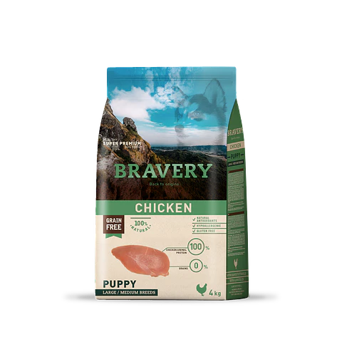 Bravery Chicken Puppy alimento para perro