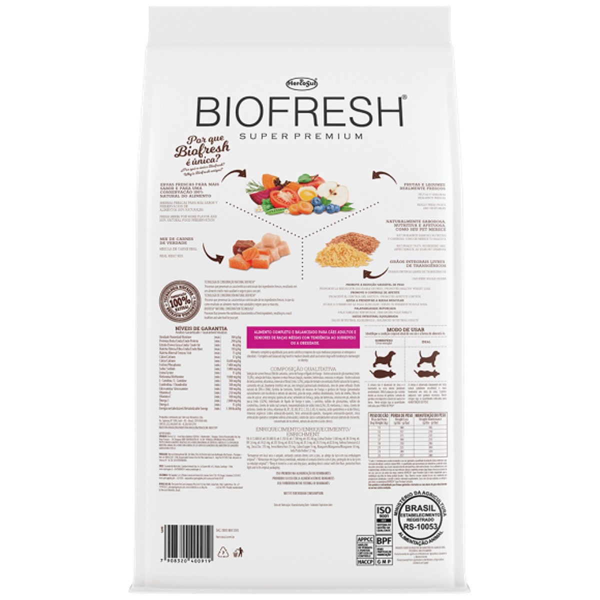Biofresh Adulto Light Raza Mediana | Bio Pet Shop -Tienda para Mascotas