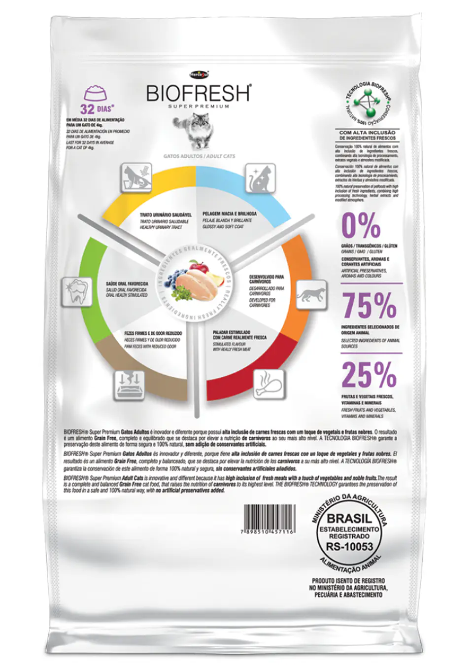 Biofresh Gato Adulto 7.5 kg - Libre de Granos  2