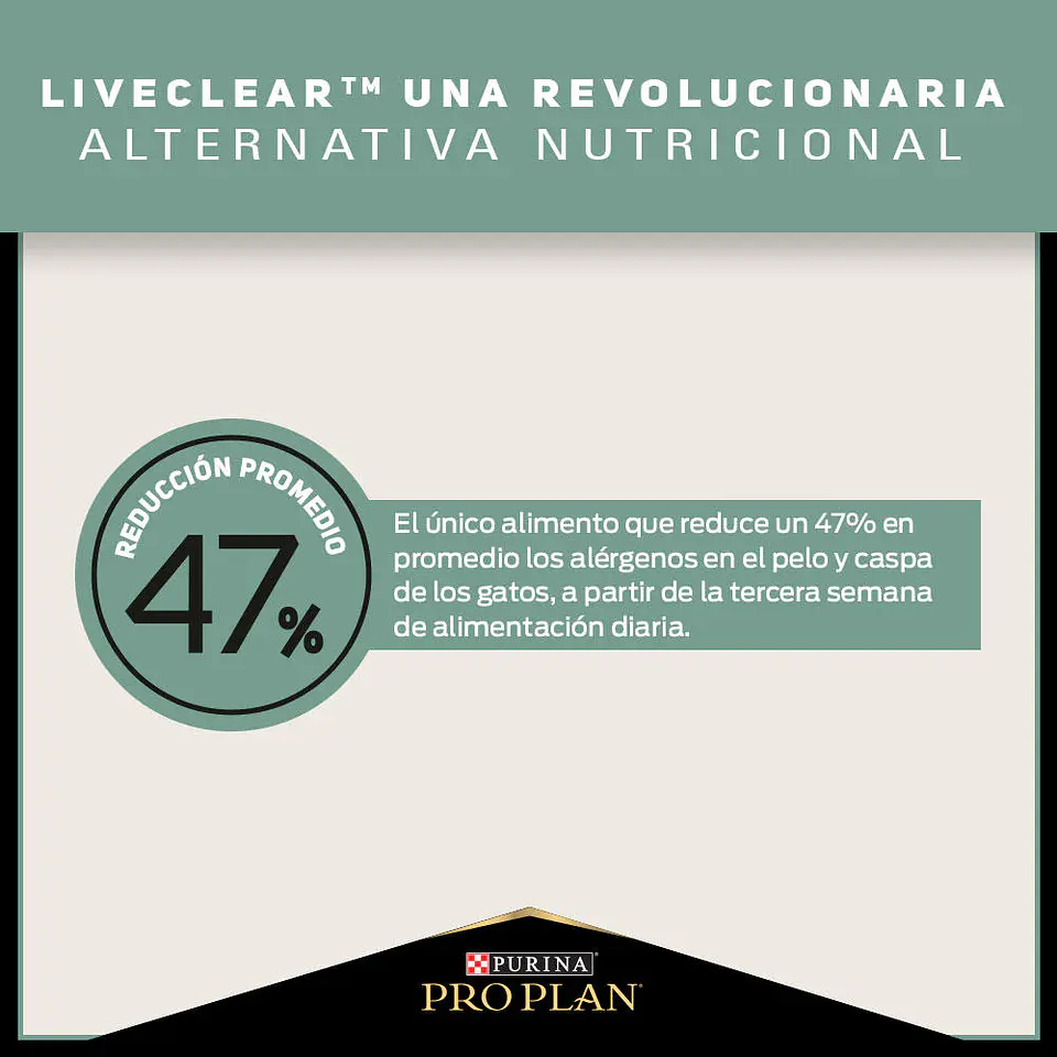Pro Plan Gato Adulto Live Clear Control Alergenos de Pelo y Caspa 3K 3