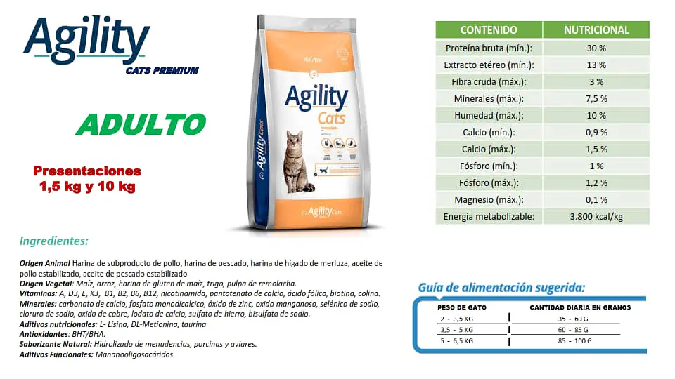 Agility Gato Adulto 10K 2