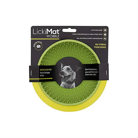 LickiMat Wobble  Comederos Interactivos Verde 