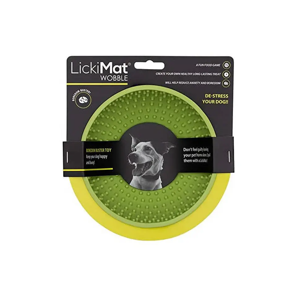 LickiMat Wobble  Comederos Interactivos Verde  1