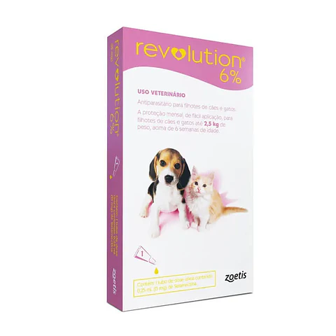 Pipeta Revolution cachorros y kitten 6%. Hasta 2.5K