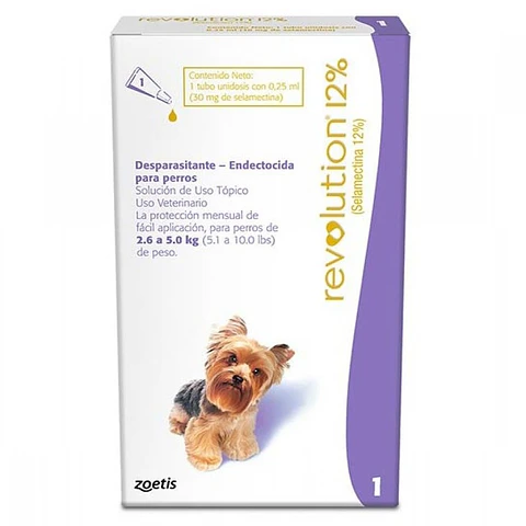 Revolution 12% Desparasitante Endectocida Para Perros