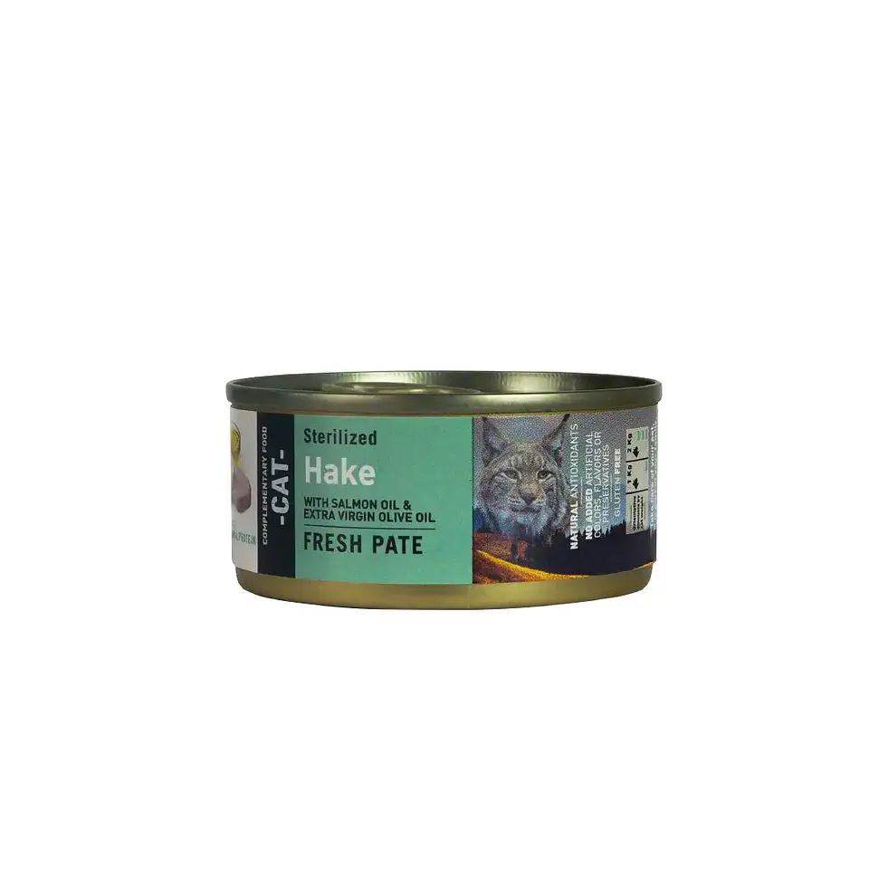 Bravery Alimento Húmedo Natural para Gato Adulto Esterilizado Receta Hake 70 grs 3