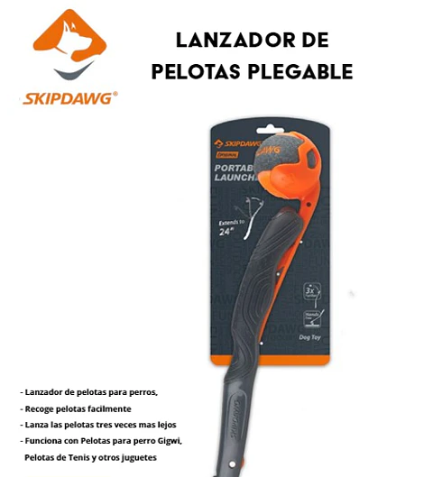 Lanzador + 1 Pelota de Tenis Skipdawg 