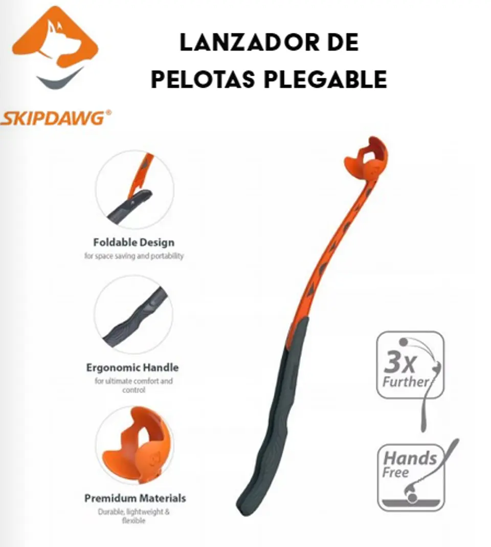 Lanzador + 1 Pelota de Tenis Skipdawg  2