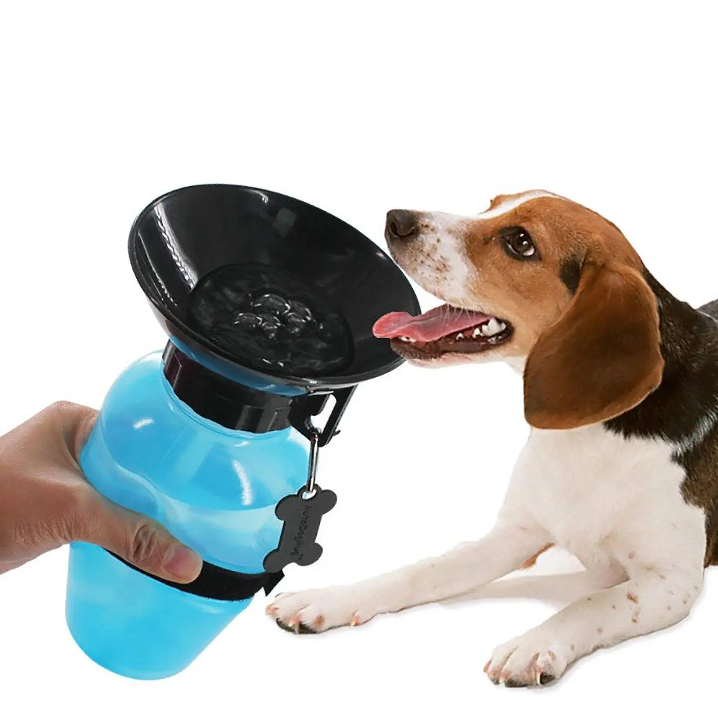 MP BEBEDERO PERRO PARA PASEOS 500 ml - Gris 3