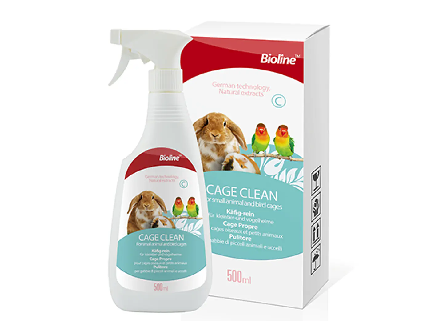 Bioline Cage Clean (Spray Limpiador De Jaulas)  1