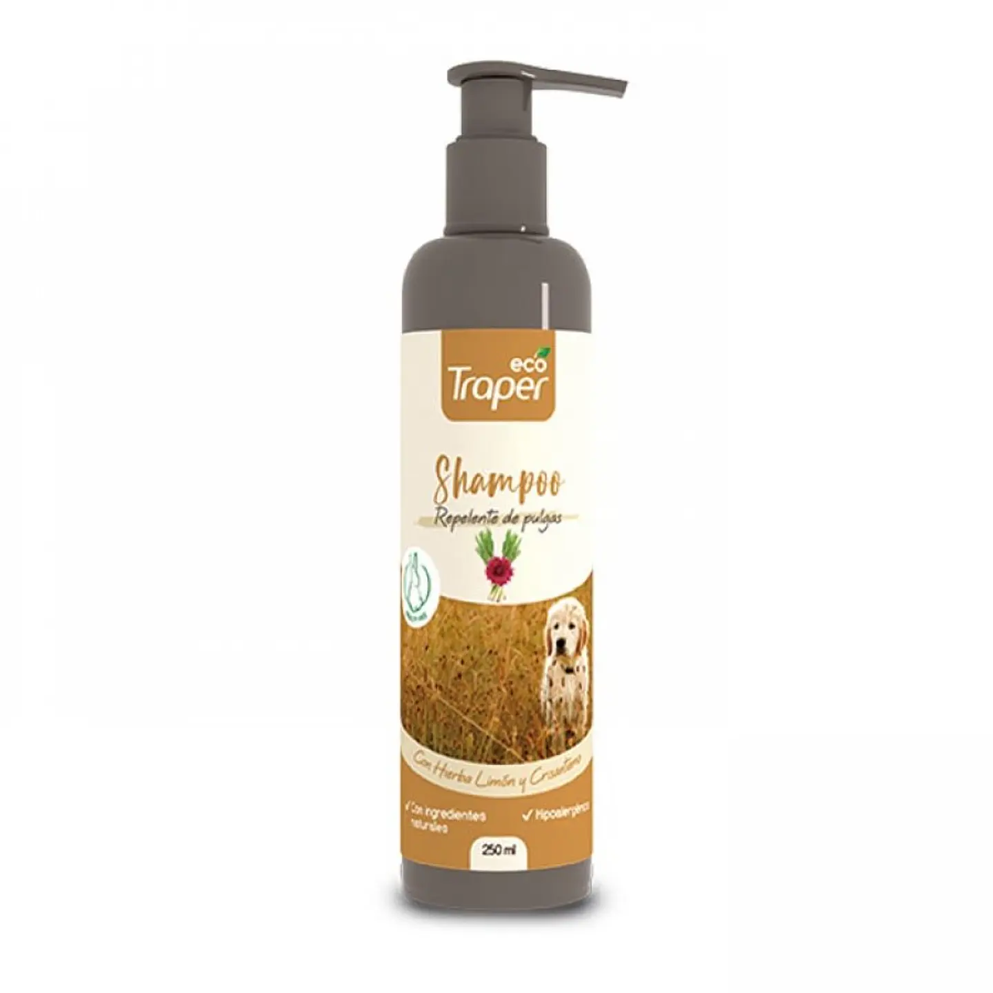 Shampoo Repelente de Pulgas Eco Traper 250ml  1