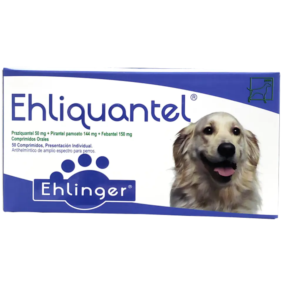 Ehliquantel Antiparasitario para Perros 1 Comp 10 Kilos de Peso  1