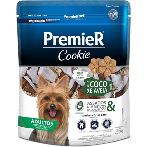 Premier Cookie Perro Adulto Coco y Avena 250grs 