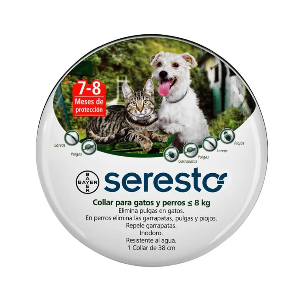 Seresto Perros y Gatos  Menores a 8 kilos  1