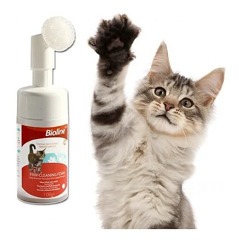Paw Cleaning For Cat Bioline 100ml 