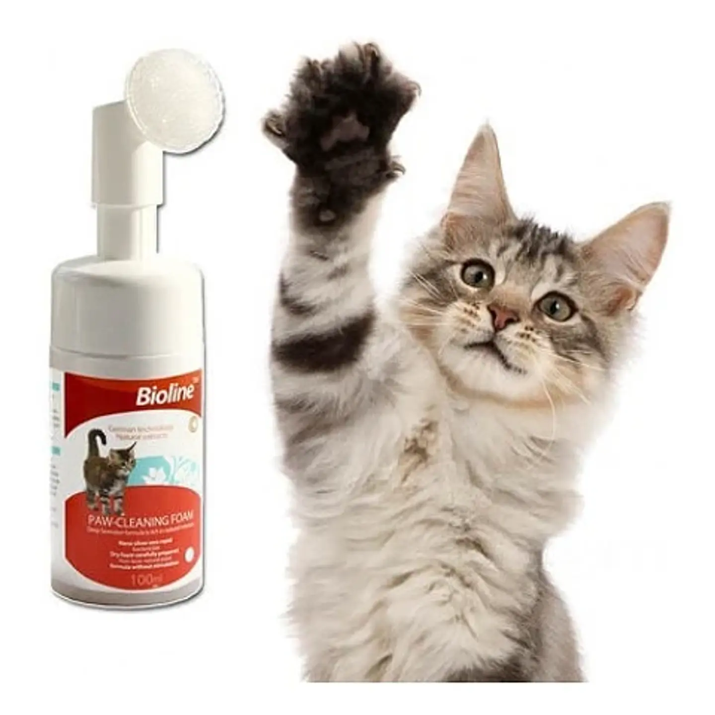 Paw Cleaning For Cat Bioline 100ml  1