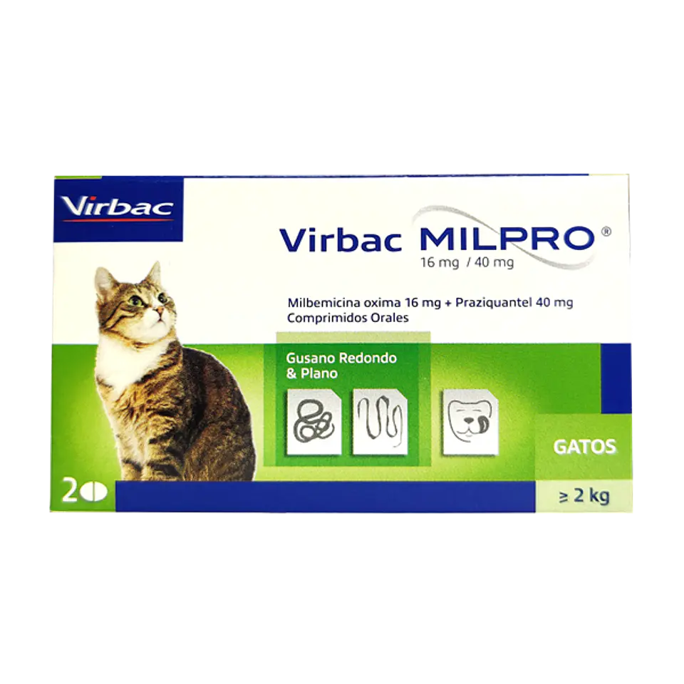 Virbac Milpro Gatos +2K  1