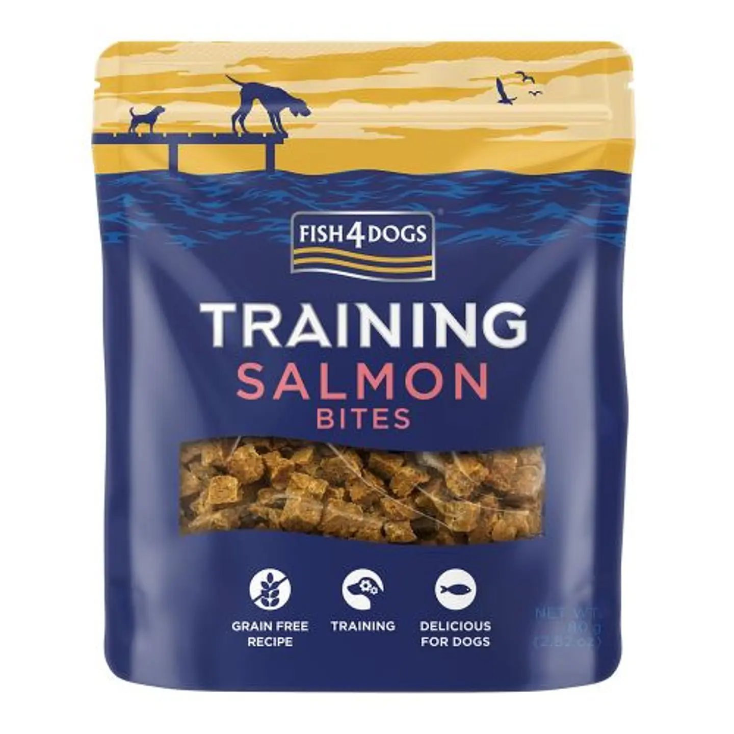 Fish4 Dogs Training Salmon Bites 80gr  1