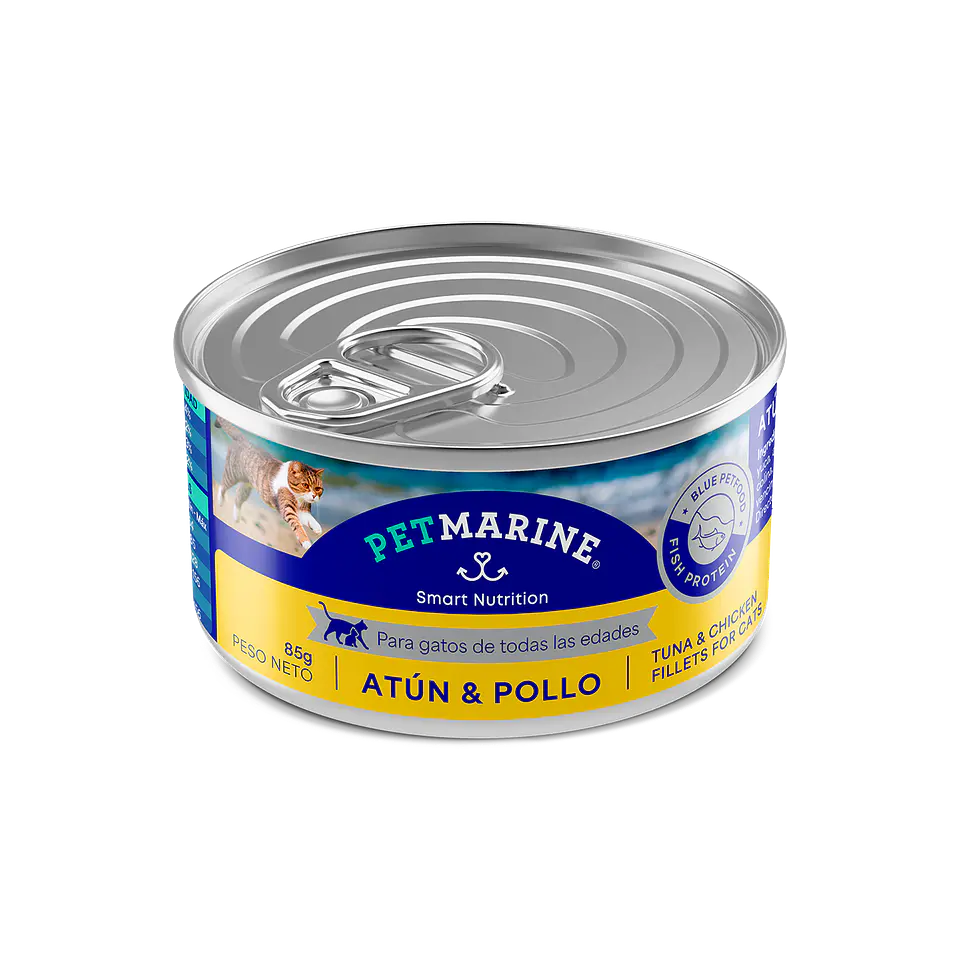 Pet Marine Humedo Gato Atun y Pollo 85gr  1