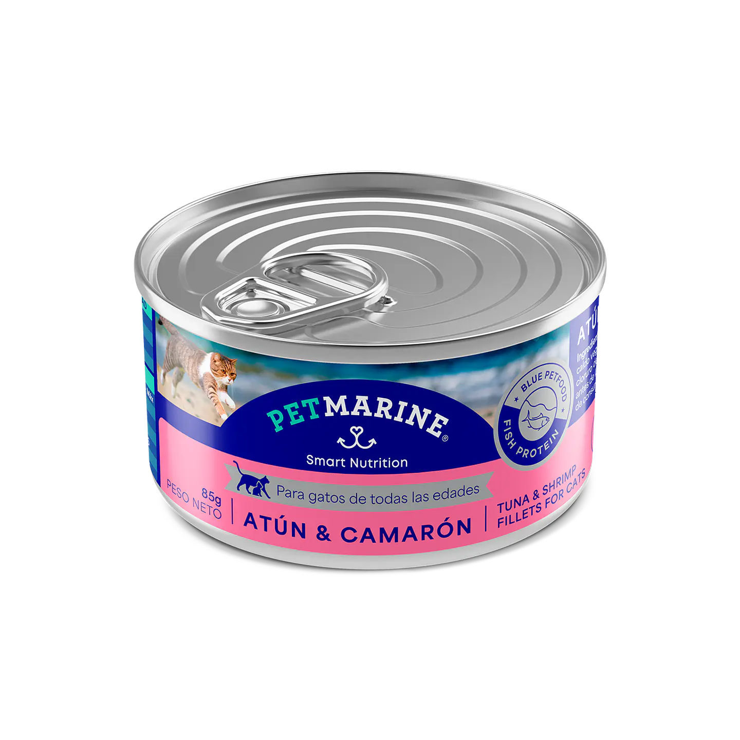 Pet Marine Humedo Gato Atun Camaron 85g  1