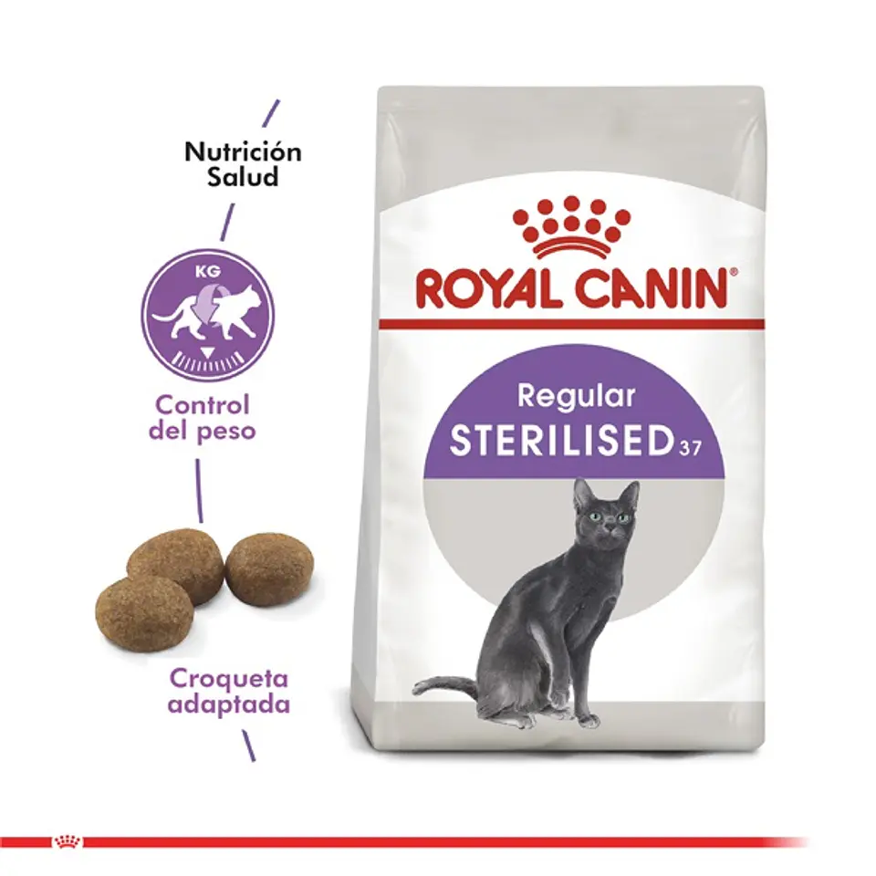 Royal Canin Alimento Seco Gato Adulto Regular Sterilised 1