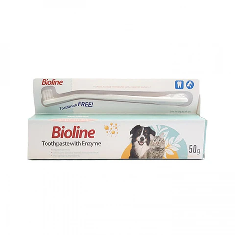Pasta de Diente con Enzima pra Perro y Gato Bioline 