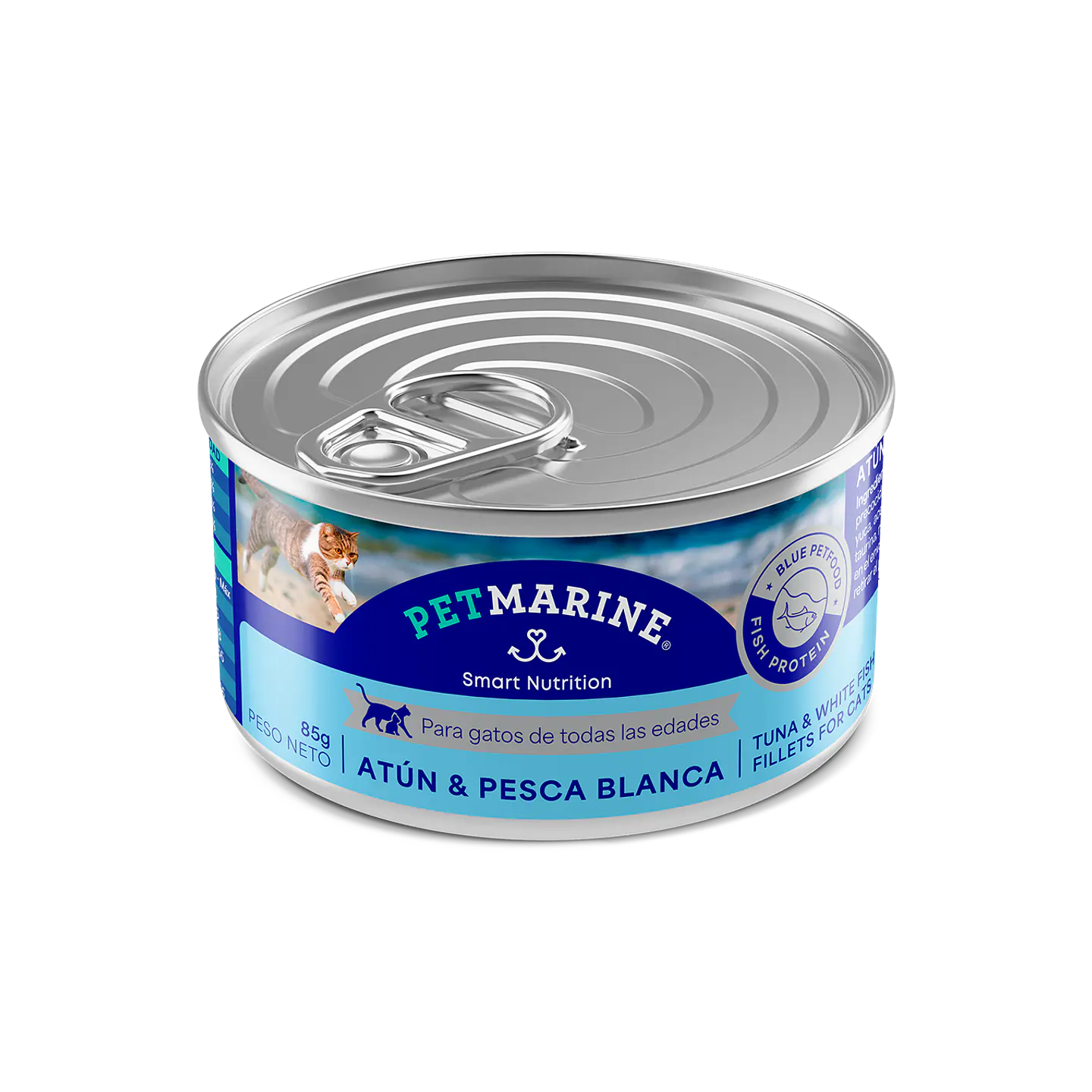 Pet Marine Humedo Gato Atun & Pesca Blanca 85 gr  1