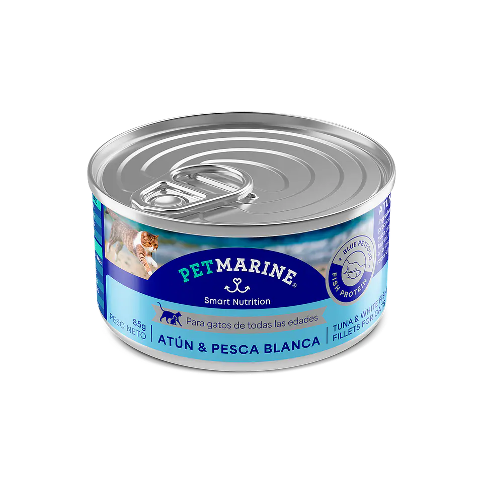 Pet Marine Humedo Gato Atun & Pesca Blanca 85 gr  1