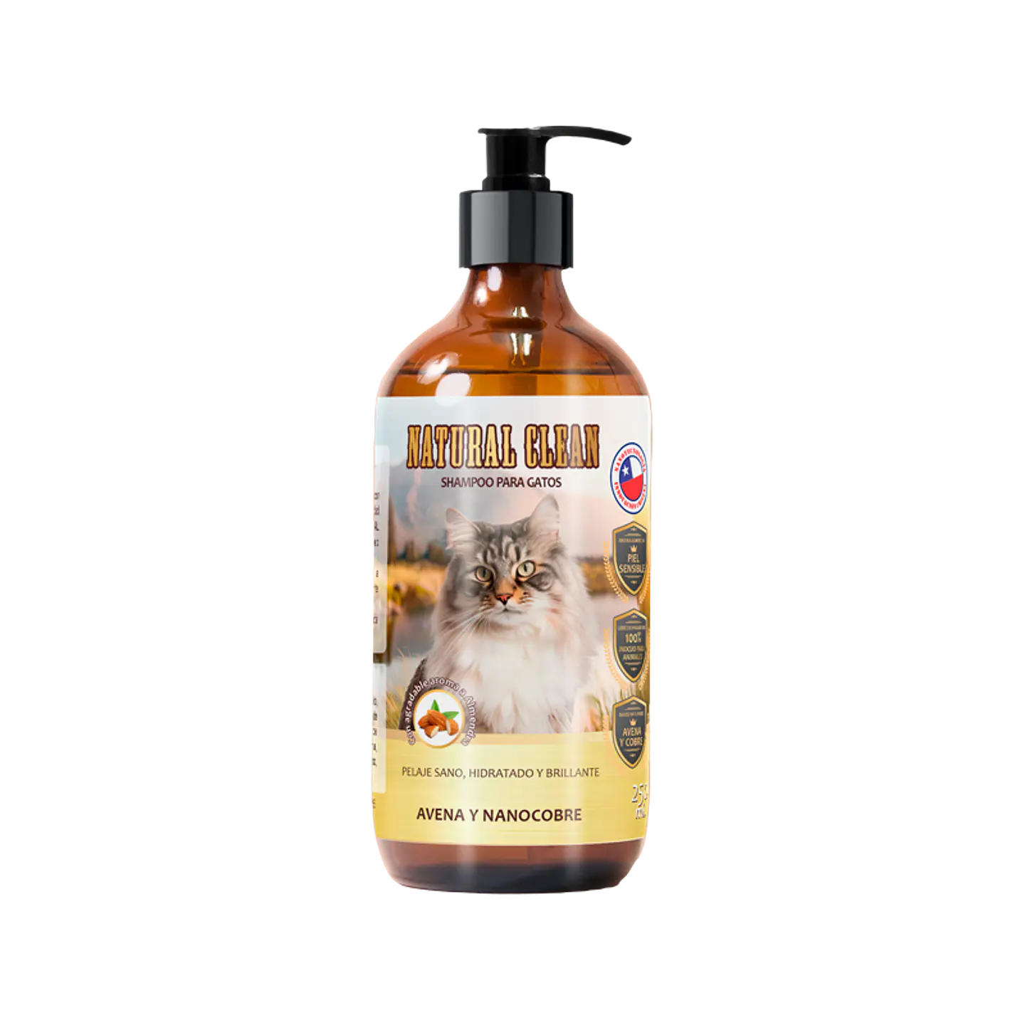 Shampoo Gatos Avena y NanoCobre  1