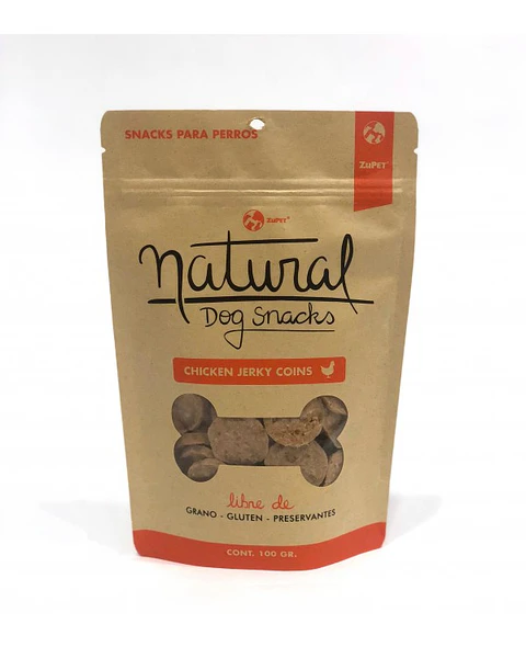 Natural Chicken Jerky Slices 100grs 