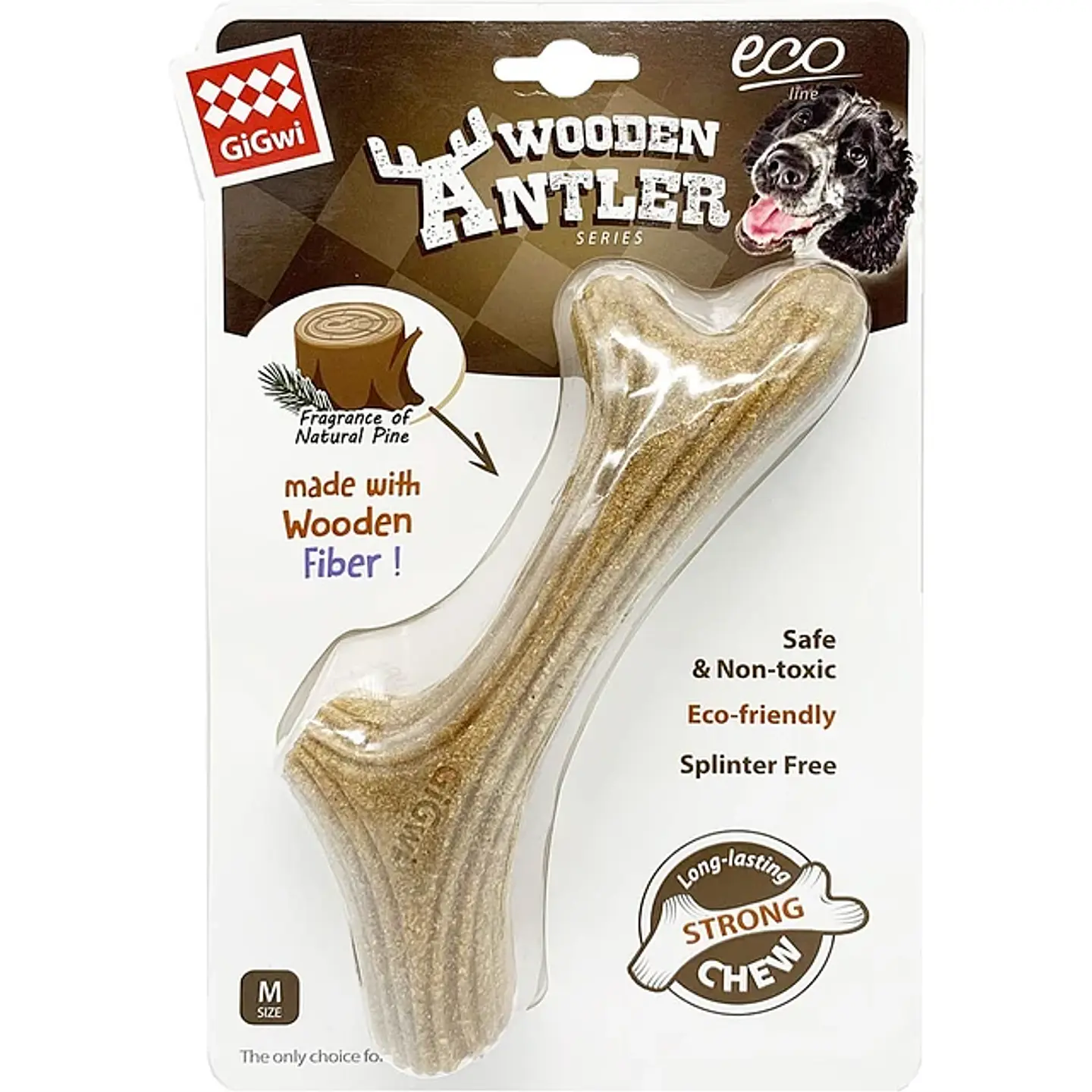 Gigwi Wooden Antler Juguete Masticable Para Perros 2